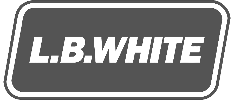 L B White logo